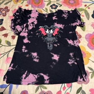 Disney Tye-dyed Minnie Vampire Tee Kids ~ L